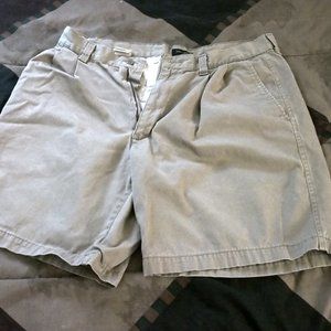 Dockers Double Pleated Khaki Shorts ex